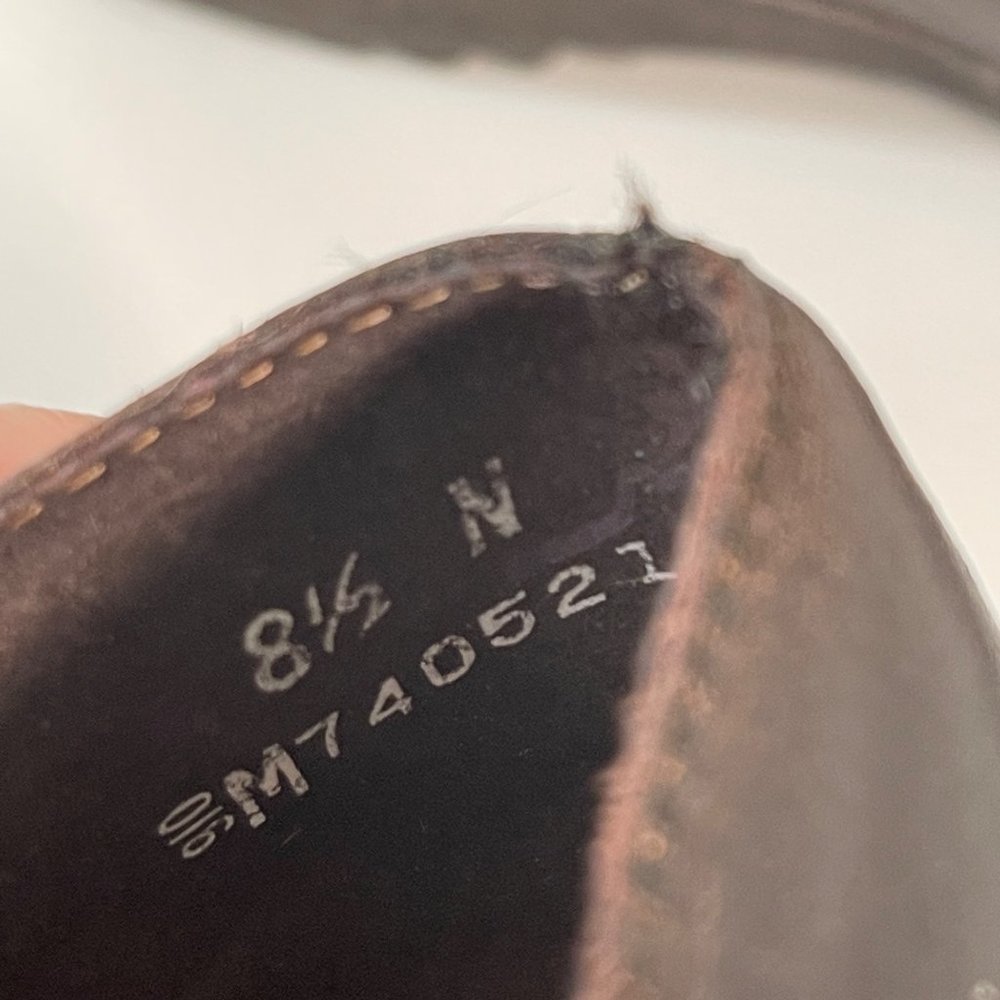 Munro M740521 Womens Size 8.5N Brown Leather Slip On Loafers - No Insoles - Picture 6 of 11